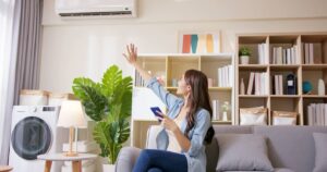 air conditioning in a living room