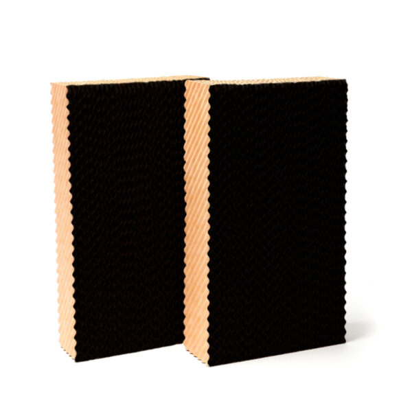 Two Jetstream™ 220 HydroTek™ Replacement Media sets with ribbed orange and crisscross black sides on a white background.