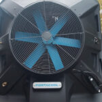 Detail of the fan and guard on the front of the Apex.